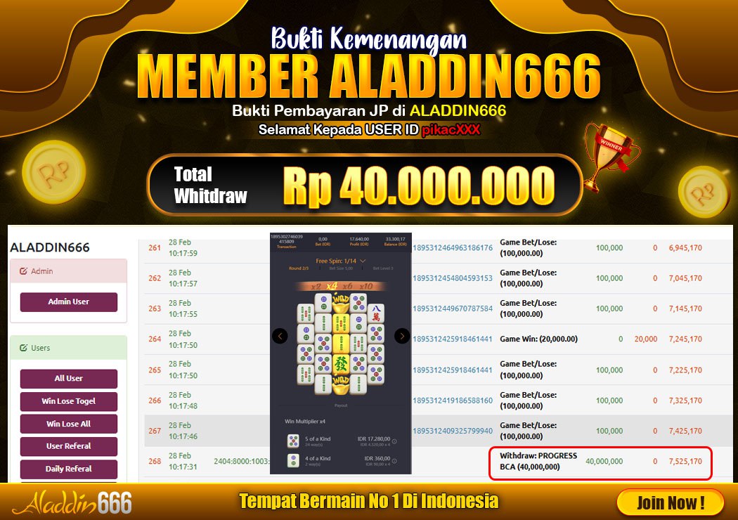 BUKTI JP2 28 FEBRUARI 2025 LUNAS RP. 40.000.000